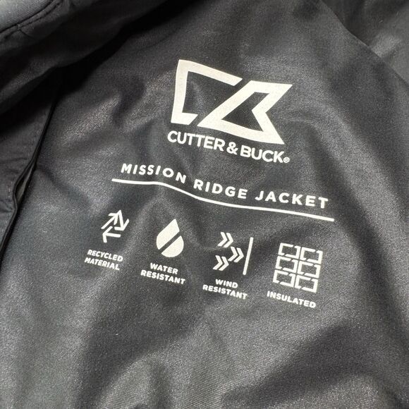NEW Kansas City Chiefs Cutter Buck Mission Ridge Repreve Puffer Jacket 2XL Black - Picture 13 of 16
